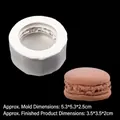Molde de silicona blanco para macarons con muestra texturizada para velas y pasteles DIY - Gris