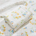 6-layer high density cotton gauze baby blanket with blue orange cartoon duck pattern - 6-Layer 110*110cm / Music Duck