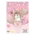 5-piece rose gold heart and hand mirror balloon set for wedding decoration - Wedding in Mirror 5PCS Set