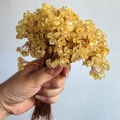 Handcrafted crystal money tree featuring yellow citrine stones and copper wire weaving - Citrine