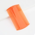 Orange double-sided fine-tooth flea comb for pets made of durable plastic material - M / Orange