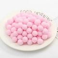 Pompon di peluche rosa per artigianato fai-da-te di Natale e decorazioni bouquet - Pompon Rosa Chiaro da 1,5cm 100 pezzi