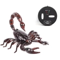 Interactive dark brown remote control scorpion toy with infrared transmitter and charging port - Remote Control Scorpion - Black