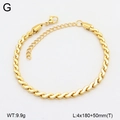 Gold double-layered titanium steel woven bracelet with adjustable chain for women - Gold Woven Style