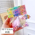 Soft PINCH series cake-shaped squishy toy in 10x7x3.5cm packaging for stress relief - Colorful Croissant