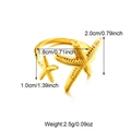 Dettaglio dell'anello a stella marina in oro 18k con trame realistiche di stelle marine - Stella marina