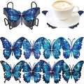 DIY Diamond Painting Coaster Set with 8 Butterfly Designs and Metal Holder - XIN035 Butterfly / No Stand/OPP Bag