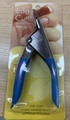 Blue handle professional stainless steel U-shaped nail edge cutter in retail packaging - Nail Edge Cutter 4 (Blue)