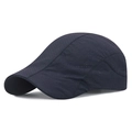 Béret en maille respirante bleu marine pour protection solaire extérieure en été - Réglable / Bleu marine