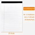 A4 legal pad with white lined paper and 50 sheets for professional office writing - A4 / White