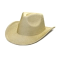 Klassieke gouden glitter cowboyhoed voor nachtclubs, feesten en feestelijke festivals - M(56-58cm) / Goud