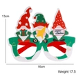 Monture de lunettes de Noël avec trois gnomes et dimensions 16 cm sur 13 cm - Style Trois Pères Noël Verts