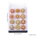 KZ065-1 Gold Multicolor Rhinestone Set