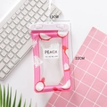 Pink waterproof phone pouch with fruit pattern and secure top seal, 12x22cm size - Air Cushion Style / Pink Dragon Fruit