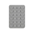Rectangular grey silicone suction pad for phones featuring 24 anti-slip mini suction cups - Standard Style (24-Suction Cup) / Light Gray