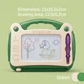 Green portable magnetic drawing board for kids with stylus and easy-carry handle - Small Green Portable Drawing Board