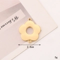 C083 25mm Gold Five-Petal Flower