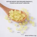Mini cuentas de resina en forma de estrella amarilla para DIY, 0,7 cm a 0,8 cm - Sin agujero (1 Pieza/Paquete) / Amarillo