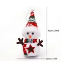 Christmas snowman plush doll with festive red and green knitted hat and scarf decoration - Christmas Bouquet Doll [Style J]