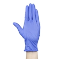Thickened blue disposable nitrile protective gloves for cleaning and kitchen tasks - Ice Blue