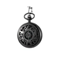 Classic black metal flip compass pocket watch for outdoor hiking and adventure gear - Gunmetal