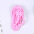Pink cotton rope dog chew toy in flip-flop shape for pet teeth cleaning and play - Pink Slipper 68g