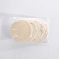 8*8cm Beige Edged Loofah Pads (4PCS)