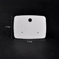 Minimalist white jewelry display card measuring 5.5x4.5cm for earrings and brooches - Blank Version / 2-Hole Stud Earring Card (5.5*4.5cm)
