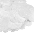 Bulk white circular tissue paper confetti for party decorations and DIY crafts - 10g/Pack / White