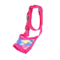 Adjustable rose red camouflage mesh dog muzzle with breathable design and safety buckle - Pitaya Red (Upgraded)