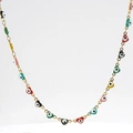 Heart Evil Eye Necklace Mixed Colors