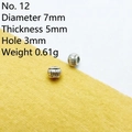 Detailed view of No.12 vintage silver spacer beads with vertical texture for DIY jewelry - 12#