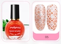 Lebendiger roter 10ml Nagellack Nr. 05 für Nailart-Stamping mit lackierten Tips - E049-5 Orange