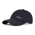 Berretto da baseball in cotone blu scuro con logo Anglet in metallo e ricami - Regolabile / Blu navy