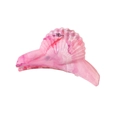 Pink marble texture shell hair claw clip made of premium resin for women - Rose Red Shell 10.5cm