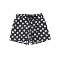 Klassische schwarz-weiße gepunktete Badeshorts für Jungen mit elastischem Kordelzugbund - 152 / Polka Dots