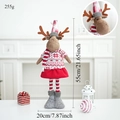 Detailed plush reindeer doll with dimensions 55x20cm and weight 255g for Christmas decor - Snowflake Retractable Reindeer