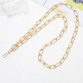 Golden textured metal chain strap with lobster clasp for bags and phone cases diy - Gradient Crossbody Chain / Gold