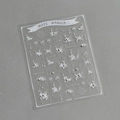 Adesivo per unghie 3D pizzo perla e farfalla KX467 con design floreale e nastri - Stile Rosa Farfalla Perla (KX467)