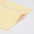 Soft yellow microfiber jewelry polishing cloth with zigzag edges for silver cleaning - Single Piece / Gold