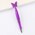 Elegant purple butterfly-shaped pen with metallic finish for Valentine's Day gift - Butterfly / Purple