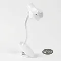 Mini magnetic bedside night light with white flower design and flexible clip-on base - Large Petal Clip Lamp (LD10D) / White