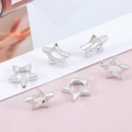 Perline di plastica CCB a forma di stella argento per gioielli e braccialetti fai da te - Stella Argento