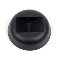 Base rotonda in plastica nera con scanalatura per espositore flottante 3D per gioielli - Base rotonda / Nero