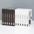 Set of 12 black and white minimalist decorative faux book boxes for home shelves - Set 11 (12 Books)