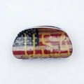Modische USA-Flaggen-Haarklammer mit U.S.A.-Schriftzug auf weißem Hintergrund - Flagge GQ-2 (USA Text)