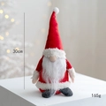Gnomo navideño de 30cm con gorro rojo y barba blanca para decoración de festividades - Estilo A