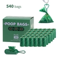 Sacs à déjections canines biodégradables écologiques avec distributeur et 36 rouleaux 540 sacs. - 36 rouleaux + distributeur + clip en boîte / Étoile Verte