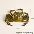 Natuurgetrouw PVC krabmodel 14,5 cm lengte voor creatieve decoratie rekwisiet - 14.5cm / Cyaan