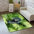 Flanell-Badematte mit 3D-Dinosaurier-Druck und rutschfester Unterseite für modernes Wohnen - 40x60cm / Tier 2-T-Rex